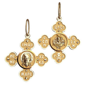 Крестик золотой (г50196)