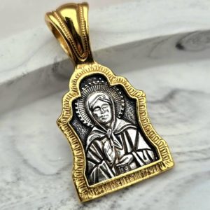 Подвеска с позолотой Матрона Московская(арт: СПП101)