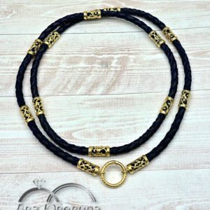 Золотой гайтан с вставками (артикул: кс5к11)