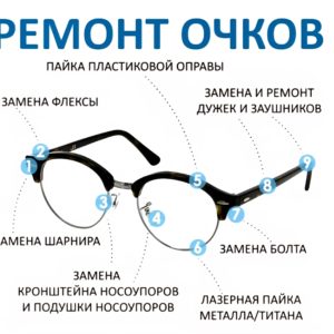 Ремонт очков