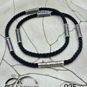 Гайтан с серебряными вставками (артикул: ГС4м6вКА)