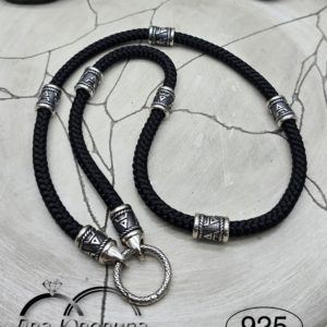 Гайтан с серебряными вставками (артикул: гср6м6вк)